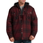 Dickies Relaxed Fit Icon Hooded Quilted Flannel Shirt Jacket - Dark Port Black Plaid