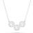 Swarovski Sparkling Dance Trilogy Round Cut Necklace - Silver/Transparent