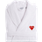 Linum Home Textiles I Love You Terry Bathrobe - White/Red