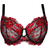 Ann Summers The Hero Full Support Non Padded Bra - Black/Red