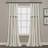 Lush Decor Linen Rod Pocket Light Filtering Window Curtain Panel 101.6x274.32cm