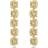 Swarovski Harmonia Cushion Cut Drop Earrings - Gold/Beige