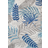 Jonathan Y Tropics Palm Leaves Blue, Grey 152.4x243.84cm