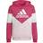 Adidas Colorblock Fleece Hoodie - Team Real Magenta/Clear Pink/White (HN8554)