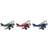 Dkd Home Decor Vintage Small Airplane Figurine 53cm 3pcs