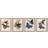 Dkd Home Decor Sommerfugle Shabby Chic (40 x 2 x 50 cm) (4 enheder) Plakat