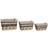 Dkd Home Decor Kurvesæt Polyester Kolonistil Fiber (38 x 26 x 24 cm) Kurv