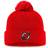 Fanatics New Jersey Devils Core Primary Logo Cuffed Knit Beanie with Pom