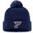 Fanatics St. Louis Blues Core Primary Logo Cuffed Knit Beanie with Pom