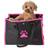 Petlife Posh Paw Elegant Leatherette Designer Fashion Travel Pet Dog Carrier Tote 23.114x30.988cm