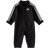 Adidas Infant 3-Stripes Tricot Coveralls - Black (GA2500)