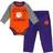 Genuine Stuff Infant Clemson Tigers Touchdown 2.0 Bodysuit & Pants Set - Orange/Purple