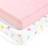 Lush Decor Unicorn Heart Rainbow Star Organic Cotton Fitted Crib Sheet 2 Pack Set 28x52"