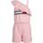 Tommy Hilfiger Girl's One-Shoulder Flag Stripe Logo Romper - Rose Shadow