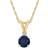 Macy's Pendant Necklace - Gold/Sapphire/Diamond