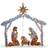 National Tree Company Crystal Splendor Nativity Set White Decoration 130.8cm