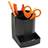 Exacompta Forever Pen Pot Recycled Plastic W90xD123xH111mm Black Ref