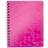 Leitz Notesbog WOW PP A5 linieret 80ark m/hul pink, varenr. 46390023, 6stk