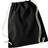 Westford Mill Recycled Cotton Drawstring Bag (One Size) (Black)