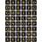 Herma etiket bogstaver A-Z 13x13 guld/sort