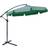 OutSunny 2.7m Garden Cantilever Banana Parasol Shade Crank Green