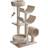 Pawhut Multi-Level Large Cat Tree Scratching Post Perch Tunnel 50x 40 x105cm