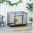 PawHut Metal Dog Cage Kennel