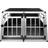 MonsterShop Car Pet Crate Small Double Doors