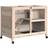 Pawhut Indoor Small Pet Hutch w/ Ramp 91.5x53.3x73cm