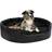 vidaXL Dog Bed Black 99x89x21 Plush and Faux Leather