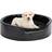 vidaXL Dog Bed Black 69x59x19 Plush and Faux Leather