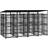 vidaXL Outdoor Dog Kennel with Roof Steel 7.37