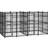 vidaXL Outdoor Dog Kennel Steel 7.37 mÂ²