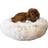 Fluffy Fluffy hundeseng frossen hvid-M