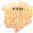AKVASTABIL Libra colored gravel 3-5mm. 1 kg. apricot