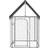 vidaXL Outdoor Dog Cage with Roof 100x100x150cm