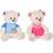 Dkd Home Decor Bjørnebamse Beige Blå Pink Polyester Børns Bjørn (2 enheder)