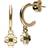 Gemondo Gardenia Emerald Clover Hoop Earrings