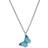 Butterfly Pendant Necklace - Silver/Blue