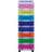 Really Useful Boxes 8-Drawer Tower Clear/Rainbow Förvaringslåda 8st