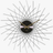 Acctim Lohne Metal Wall Clock, Black Wall Clock