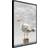 Artgeist med ramme Curious Seagull Guld med passepartout 40x60 Plakat