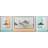 Dkd Home Decor Sæt med 3 malerier Moutain Moderne (200 x 3 x 70 cm) (3 pcs) Vægdekorationer