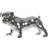 Dkd Home Decor Dekorativ Engelsk Sølvfarvet Bulldog Harpiks Moderne (45,5 x 21,5 x 25 cm) Dekorationsfigur