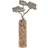 Dkd Home Decor Dekorativ Stamme Sølvfarvet Træ Brun Aluminium Kolonistil Mangotræ (26 x 11 x 51 cm) Dekorationsfigur