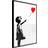 Artgeist med ramme Banksy: Love is in the Bin Guld 20x30 Plakat