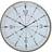 Dkd Home Decor Glas Gyllene Metall Vit Kompass (60 x 3 x 60 cm) Väggklocka 60cm