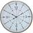 Dkd Home Decor Wall Crystal Golden Metal White Compass (60 x 3 x 60 cm) Wall Clock 60cm