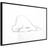 Artgeist med ramme Resting Polar Bear Guld med passepartout 90x60 Plakat