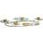 Dkd Home Decor Gylden Metal Mint Åkande (54 x 33 x 8 cm) Stearinlys
